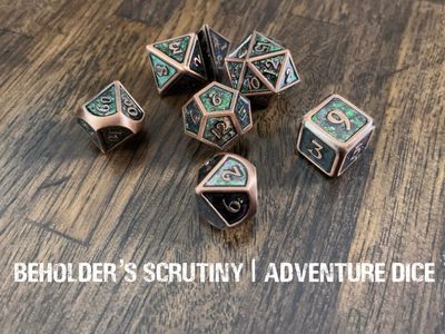 7-Piece RPG Premium Metal Dice Set: Beholder’s Scrutiny