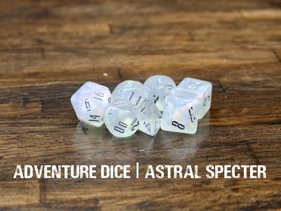 7-Piece RPG Dice Set: Astral Specter