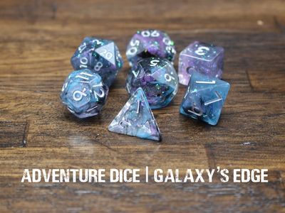 7-Piece RPG Dice Set: Galaxy’s Edge