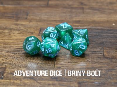 7-Piece RPG Dice Set: Briny Bolt