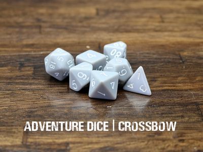 7-Piece RPG Dice Set: Crossbow