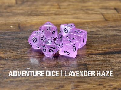 7-Piece RPG Dice Set: Lavender Haze