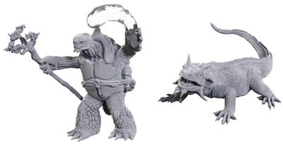 Nolzur's Marvelous Miniatures: Tortle Druid &amp; Wild Shape Giant Lizard
