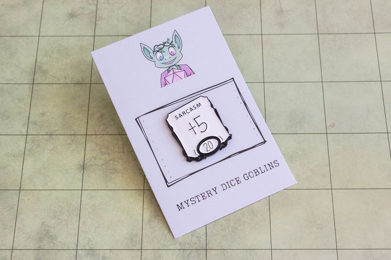 Enamel Pin - Mystery Dice Goblin - Sarcasm +5