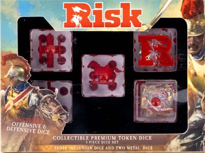 Oversized Risk Dice Set: Token Inclusions (22mm)