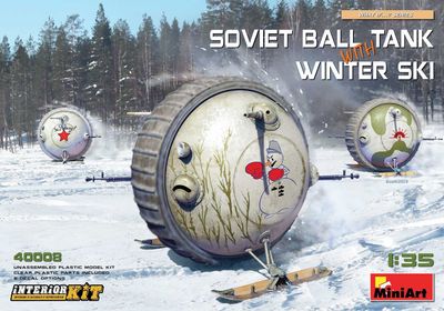 Soviet Ball Tank with Winter Skies Model Kit (1:35 Scale)