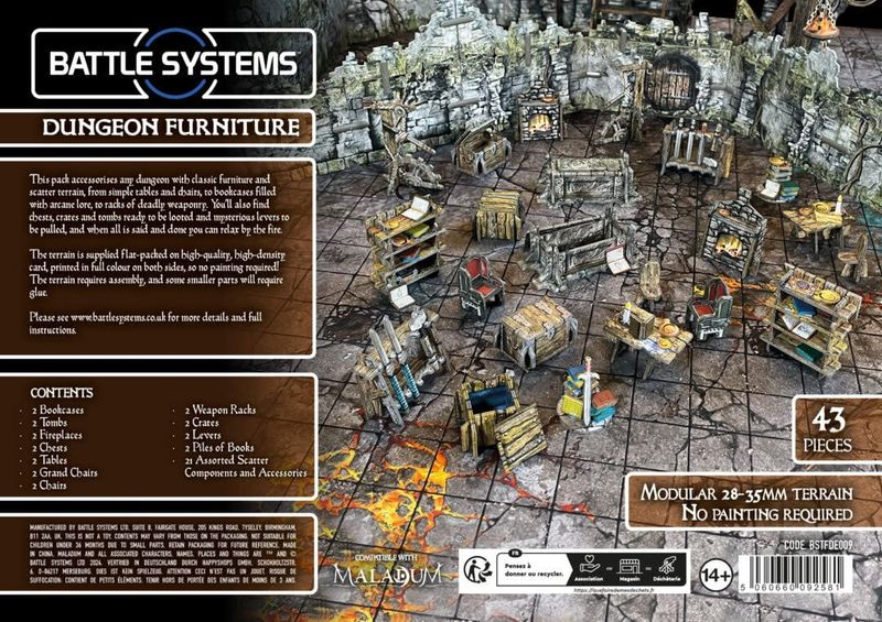 Battle Systems Fantasy: Dungeon Furniture