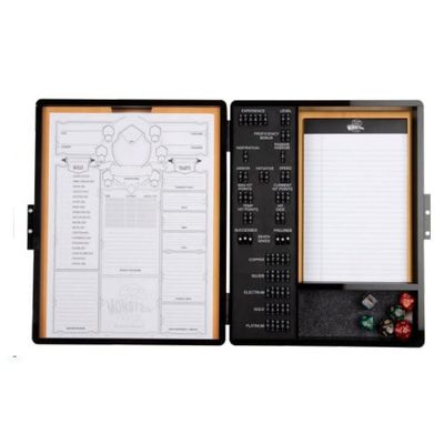 RPG Deluxe Stat Tracker with Light Wood Finish