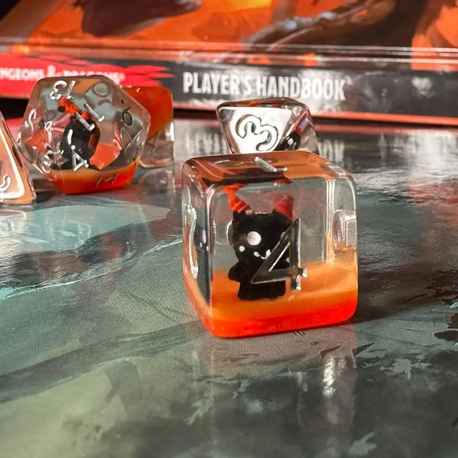 7-Piece RPG Dice Set: Mystery Dice Goblin - Little Devil