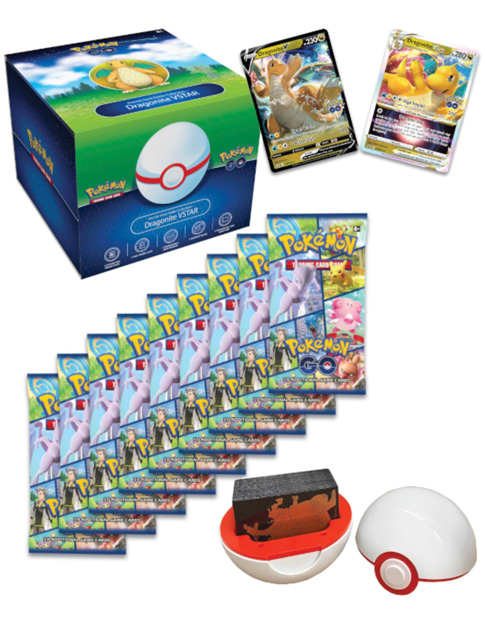 pokmon go dragonite vstar box card list Holo Promo 293/S-P your opponent takes 2 Prize cards Pokemon GO - Premier Deck