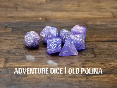 7-Piece RPG Dice Set: Old Polina