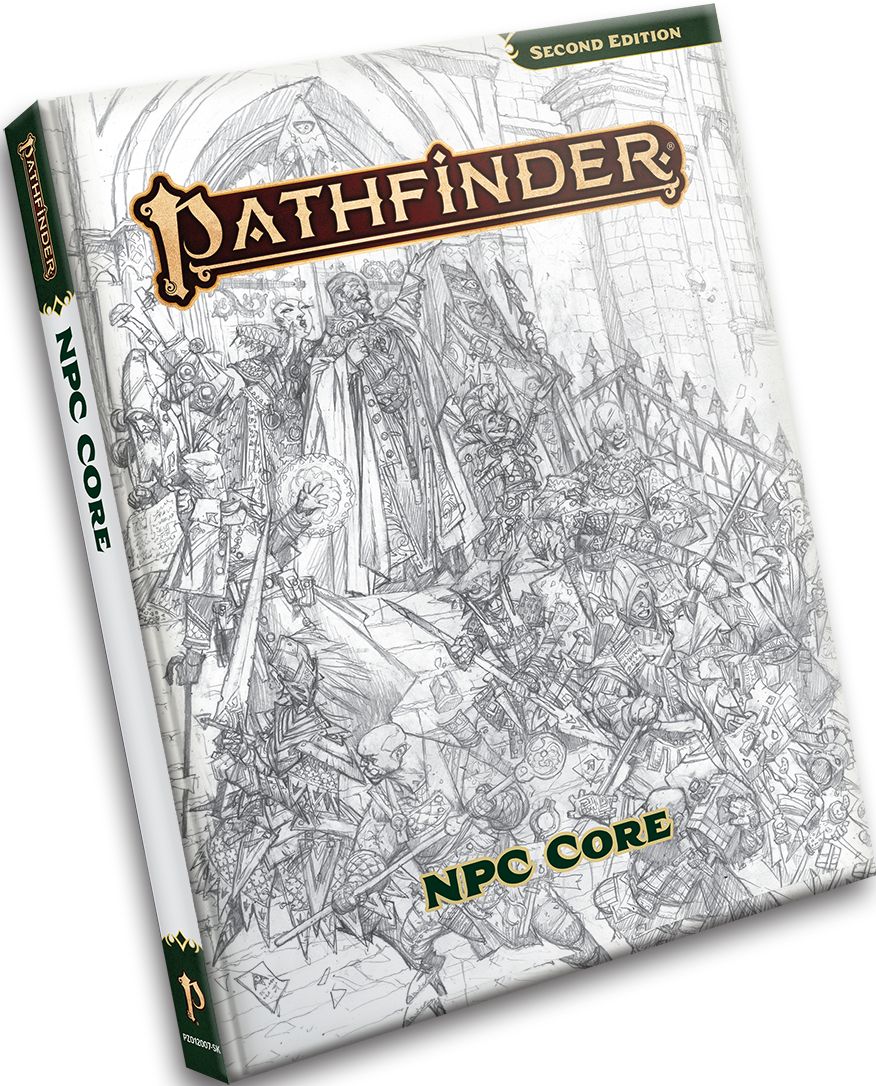Pathfinder RPG 2E NPC Core Sketch Cover