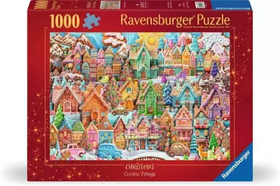 1000 pcs - Christmas Cookie Village