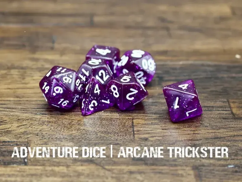 7-Piece RPG Dice Set: Arcane Trickster