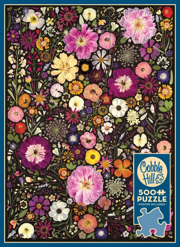 500 pcs - Flower Press: Little Hollow &amp; Red Daisy