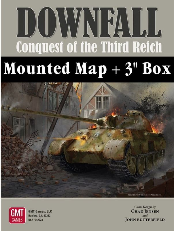 Downfall: Conquest of the Third Reich (1942-1945) Mounted Map &amp; 3&quot; Box