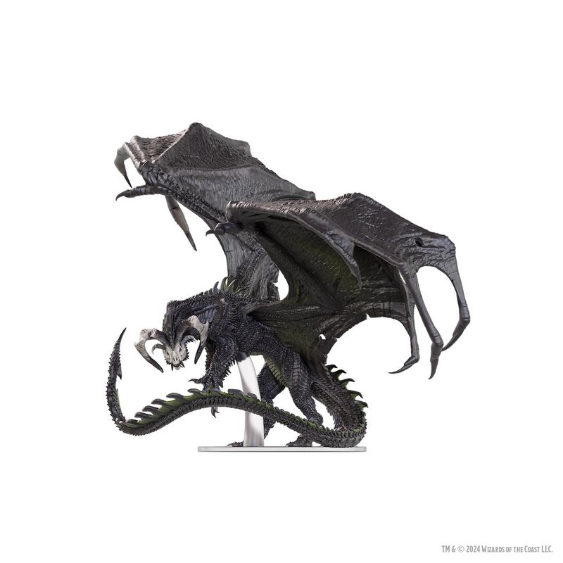 D&amp;D Icons of the Realms: Adult Black Dragon Corruptor Premium Painted Miniature