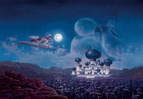 1000 pcs - Disney: Aladdin - Flight Over Agrabah