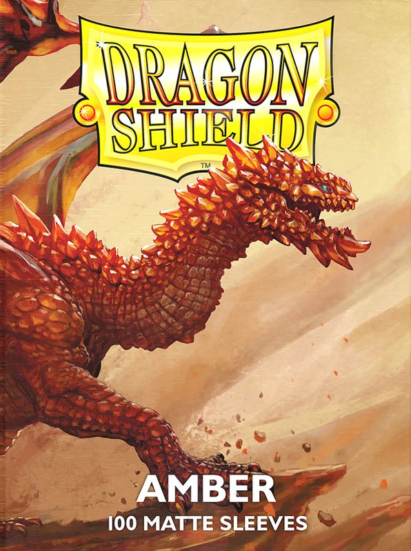 Sleeves - 63x88mm - Dragon Shield - 100/pk - Matte - Amber