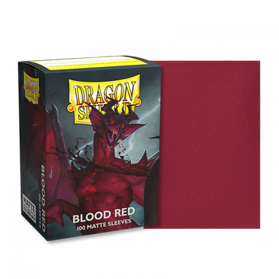 Sleeves - 63x88mm - Dragon Shield - 100/pk - Matte - Blood Red