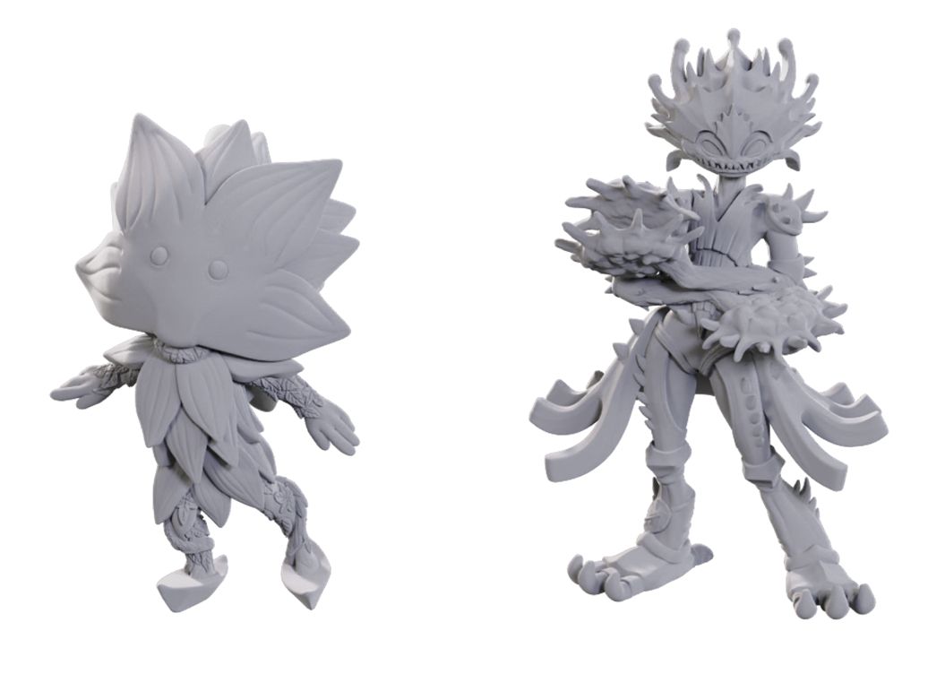 Pathfinder Deep Cuts Miniatures: Lotus Leshy &amp; Flytrap Leshy