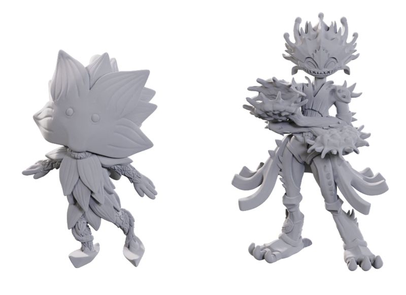 Pathfinder Deep Cuts Miniatures: Lotus Leshy &amp; Flytrap Leshy