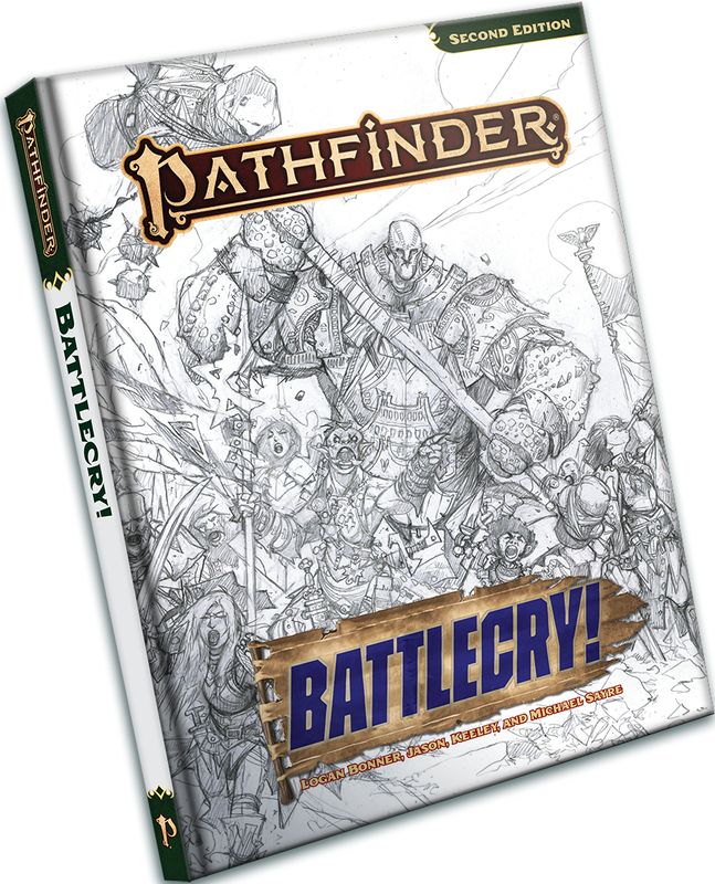 Pathfinder RPG 2E Battlecry! Sketch Cover