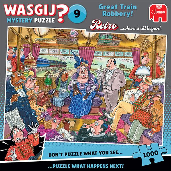 1000 pcs - WASGIJ Retro Mystery: #9, Great Train Robbery!