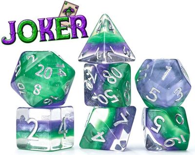 7-Piece RPG Dice Set: Eclipse Joker