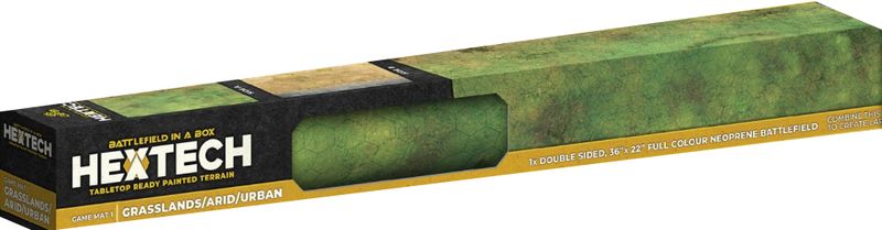Playmat - Hextech: Game Mat Grasslands/Arid/Urban) 36x22