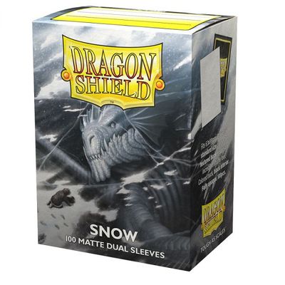 Sleeves - 63x88mm - Dragon Shield - 100/pk - Dual Matte - Snow
