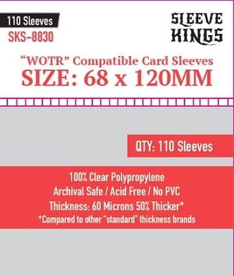 Sleeves - 68x120mm - Sleeve Kings - 110/pk - WOTR