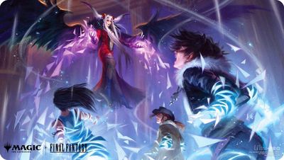 Playmat - Magic The Gathering: Final Fantasy - Temporal Extortion as &quot;Absorb into Time&quot;