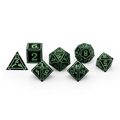 7-Piece RPG Metal Dice Set: Ironworks - Witches Heart