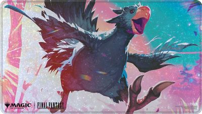 Playmat - Magic The Gathering: Final Fantasy - Holofoil - Traveling Chocobo (Black)