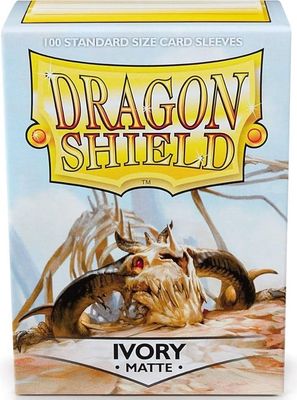 Sleeves - 63x88mm - Dragon Shield - 100/pk - Matte - Ivory