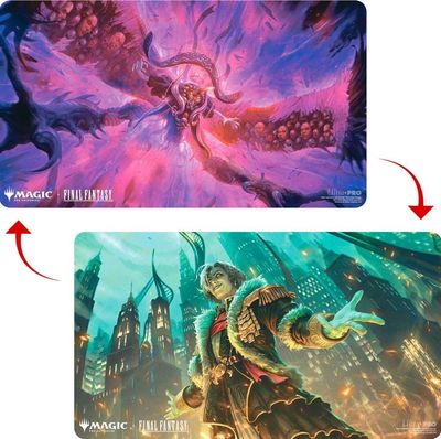 Playmat - Magic The Gathering: Final Fantasy - Double-Sided - Emet-Selch, Unsundered / Hades, Sorcerer of Eld