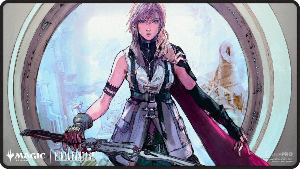 Playmat - Magic The Gathering: Final Fantasy - Black Stitched - Lightning, Army of One