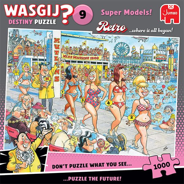 1000 pcs - WASGIJ Retro Destiny: #9, Super Models!