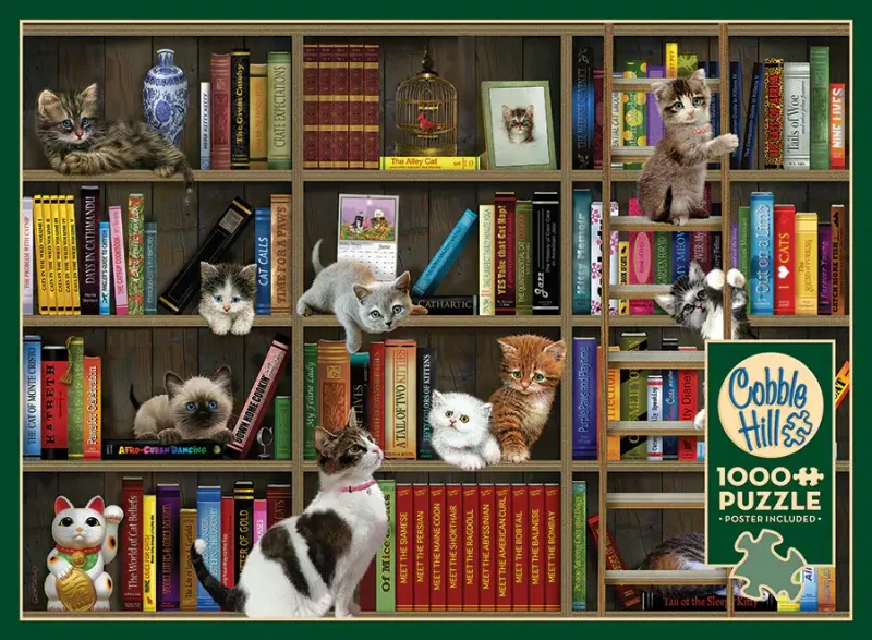 1000 pcs - Kitty Librarians