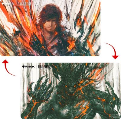 Playmat - Magic The Gathering: Final Fantasy - Double-Sided - Clive, Ifrit’s Dominant / Ifrit, Warden of Inferno