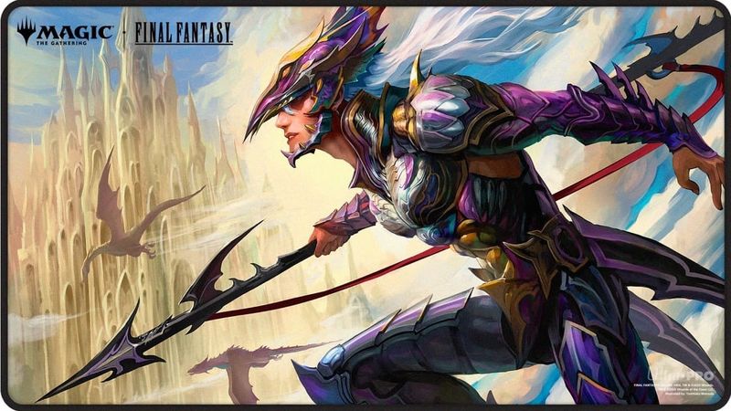 Playmat - MTG Final Fantasy - Black Stitched - Kain, Traitorous Dragoon