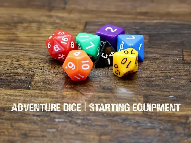 7-Piece RPG Dice Set: Starting Equipment