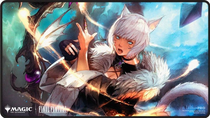 Playmat - MTG Final Fantasy - Black Stitched - Y&#39;shtola Rhul