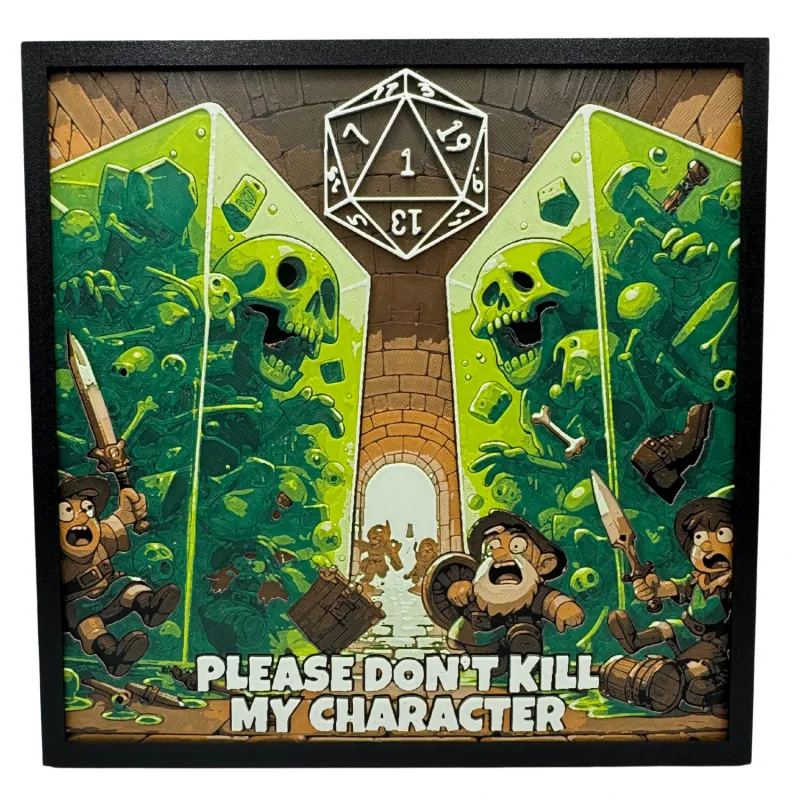 Hueforge: Dungeons &amp; Dragons - Please Don&#39;t Kill My Character