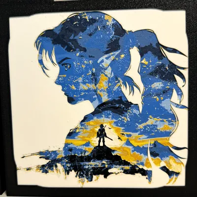 Hueforge: The Legend of Zelda - Zelda Silhouette