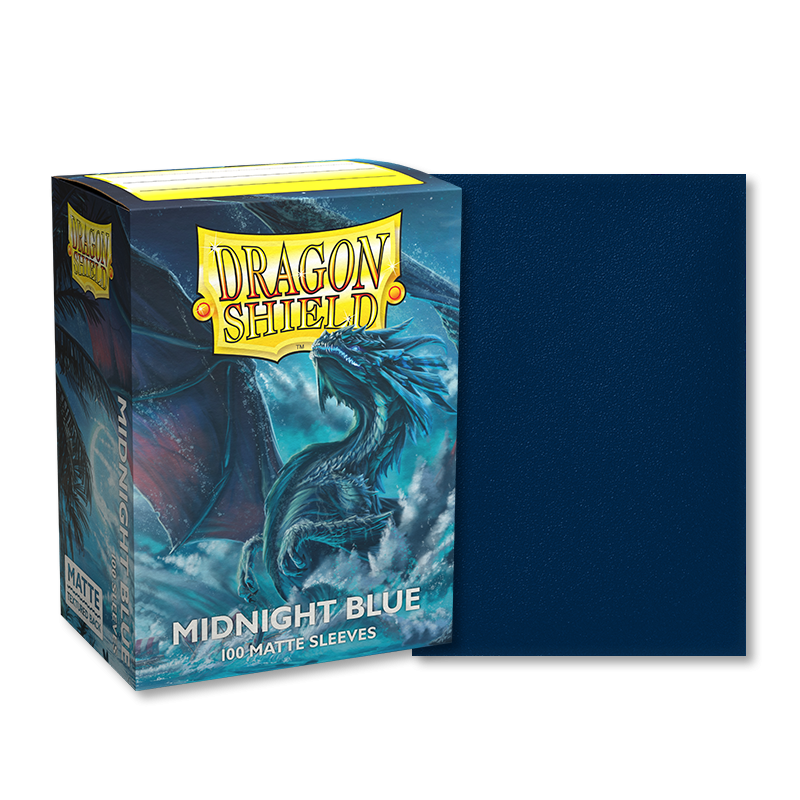 Sleeves - 63x88mm - Dragon Shield - 100/pk - Matte - Midnight Blue