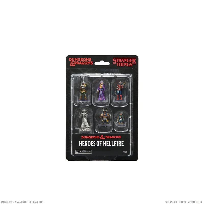 **PRE-ORDER** D&amp;D Stranger Things: Painted Miniatures: Heroes of Hellfire