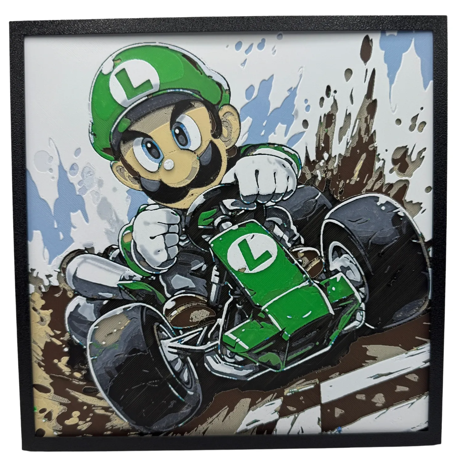 Hueforge: Super Mario Bros - Luigi Kart