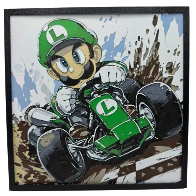 Hueforge: Super Mario Bros - Luigi Kart